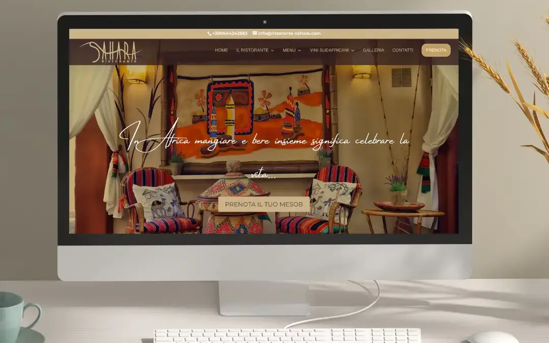 Sito Web per Ristorante Sahara